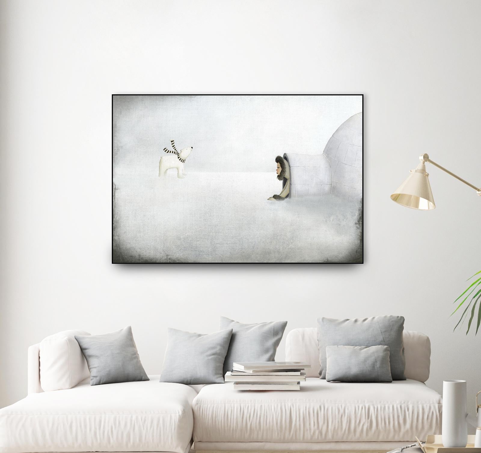 The Igloo by Maja Lindberg on GIANT ART - multicolor urban/pop surrealism; children; animals