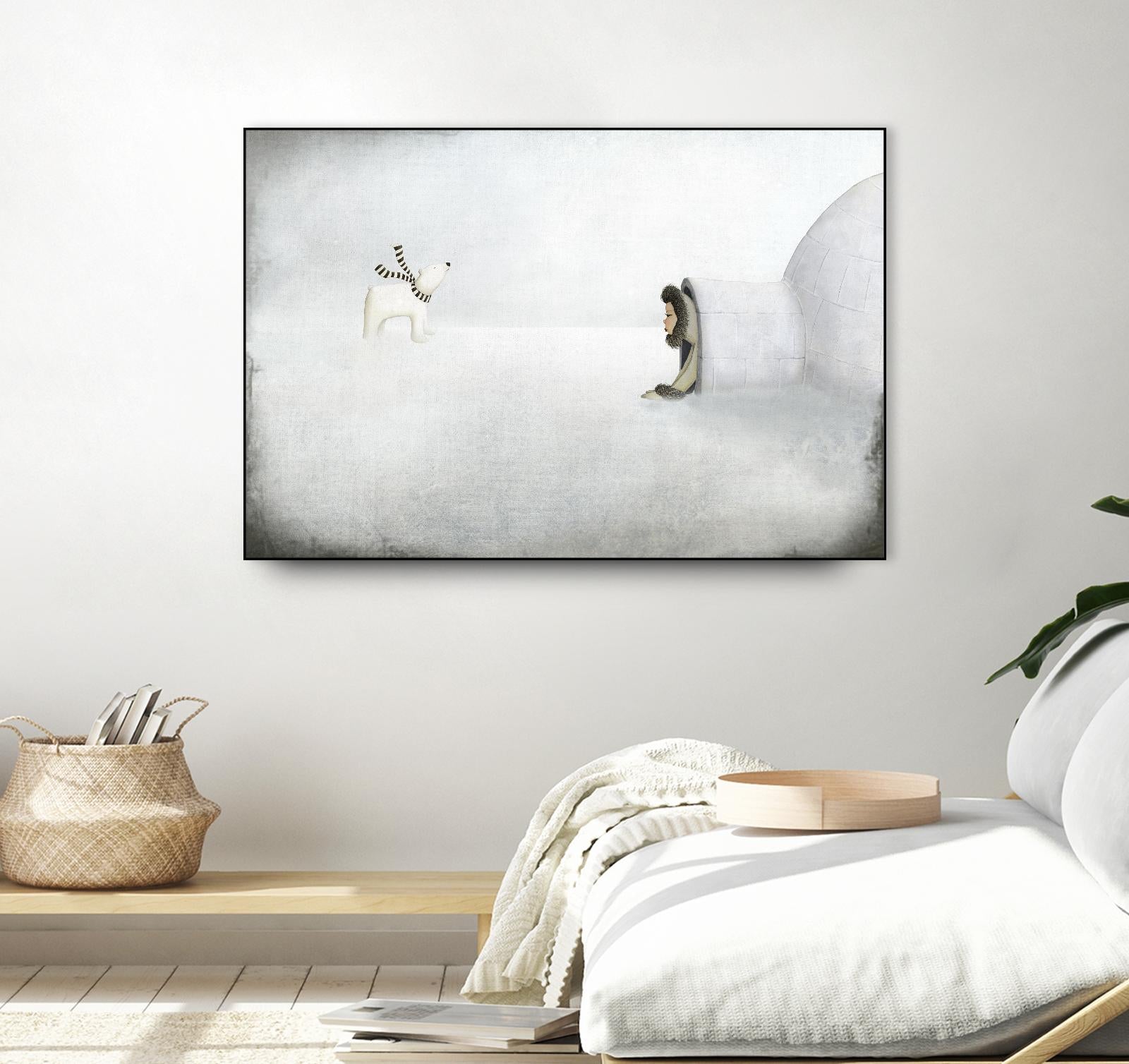 The Igloo by Maja Lindberg on GIANT ART - multicolor urban/pop surrealism; children; animals