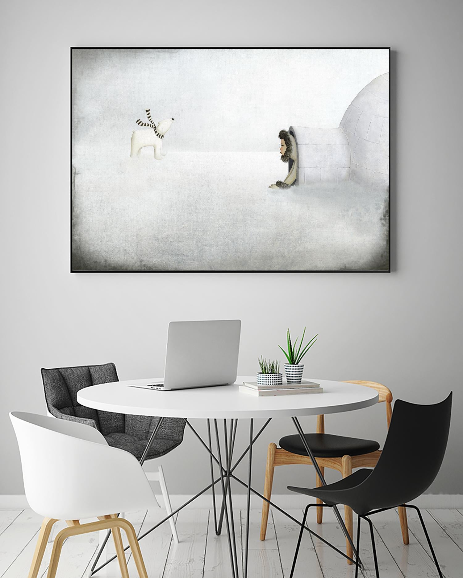 The Igloo by Maja Lindberg on GIANT ART - multicolor urban/pop surrealism; children; animals