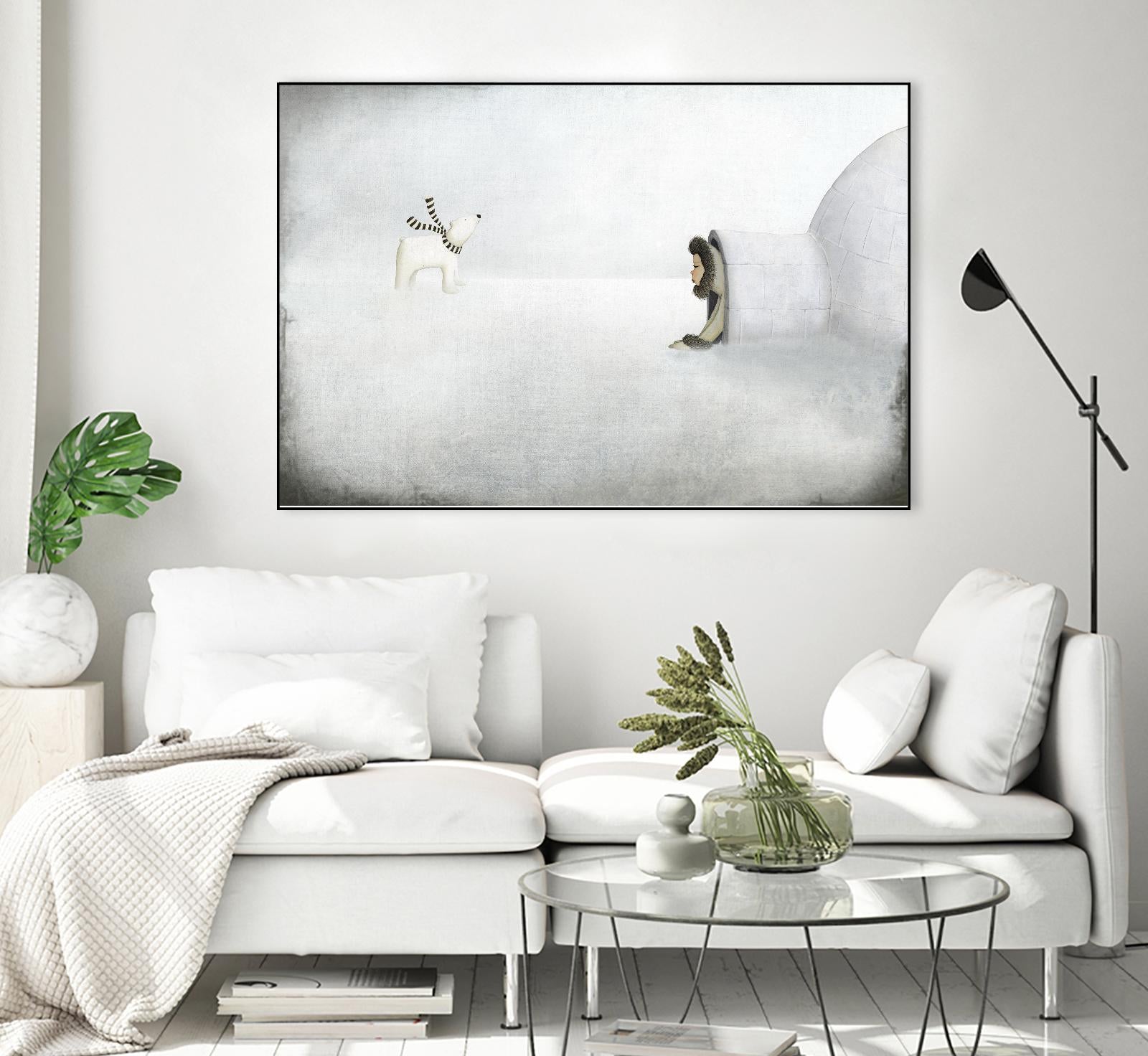 The Igloo by Maja Lindberg on GIANT ART - multicolor urban/pop surrealism; children; animals