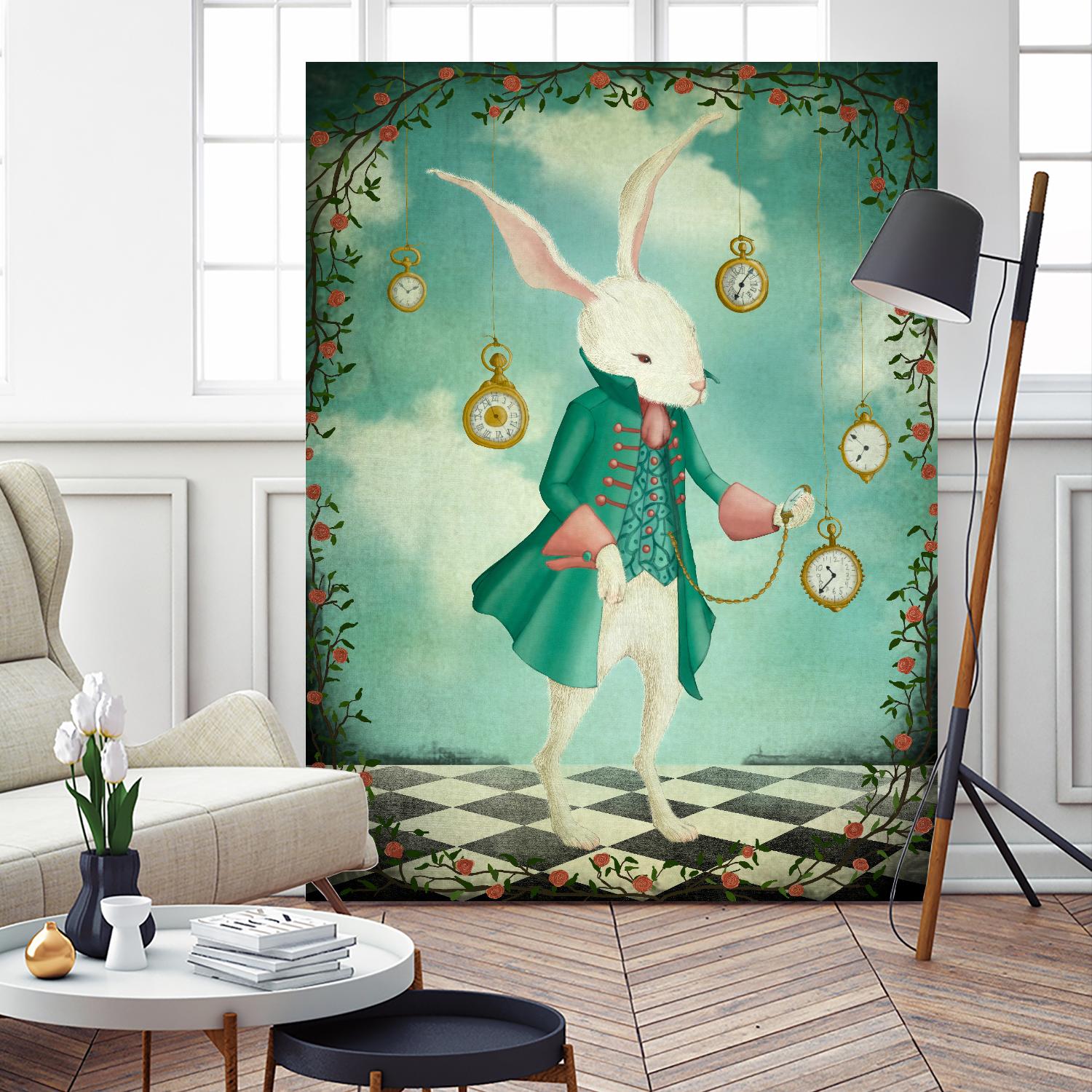 The White Rabbit by Maja Lindberg on GIANT ART - multicolor urban/pop surrealism; children