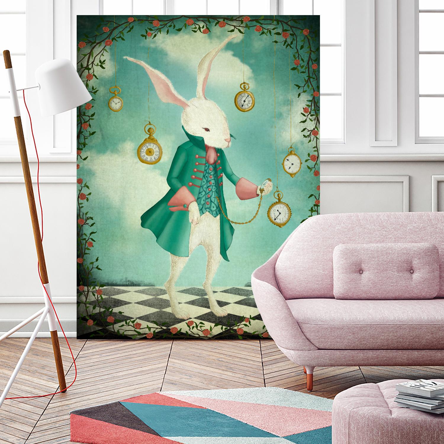 The White Rabbit by Maja Lindberg on GIANT ART - multicolor urban/pop surrealism; children