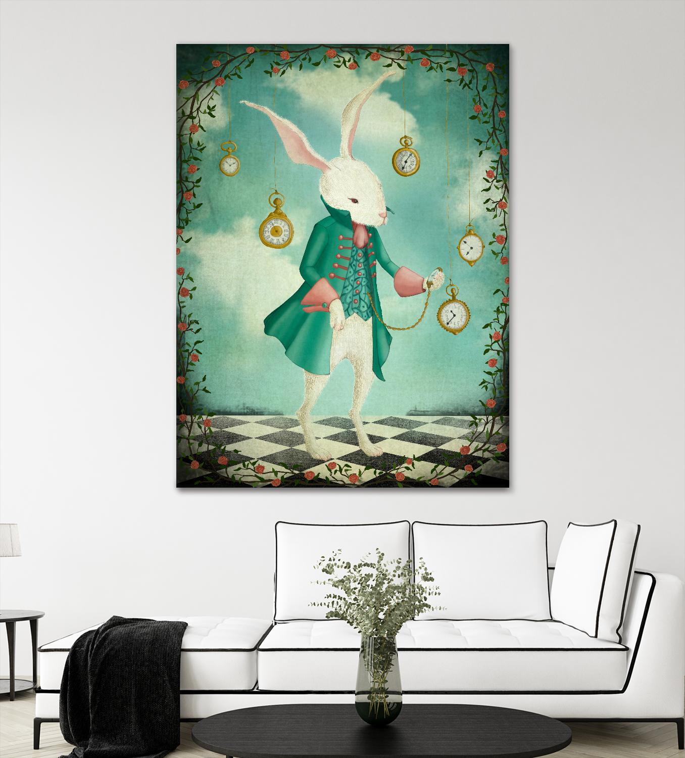 The White Rabbit by Maja Lindberg on GIANT ART - multicolor urban/pop surrealism; children