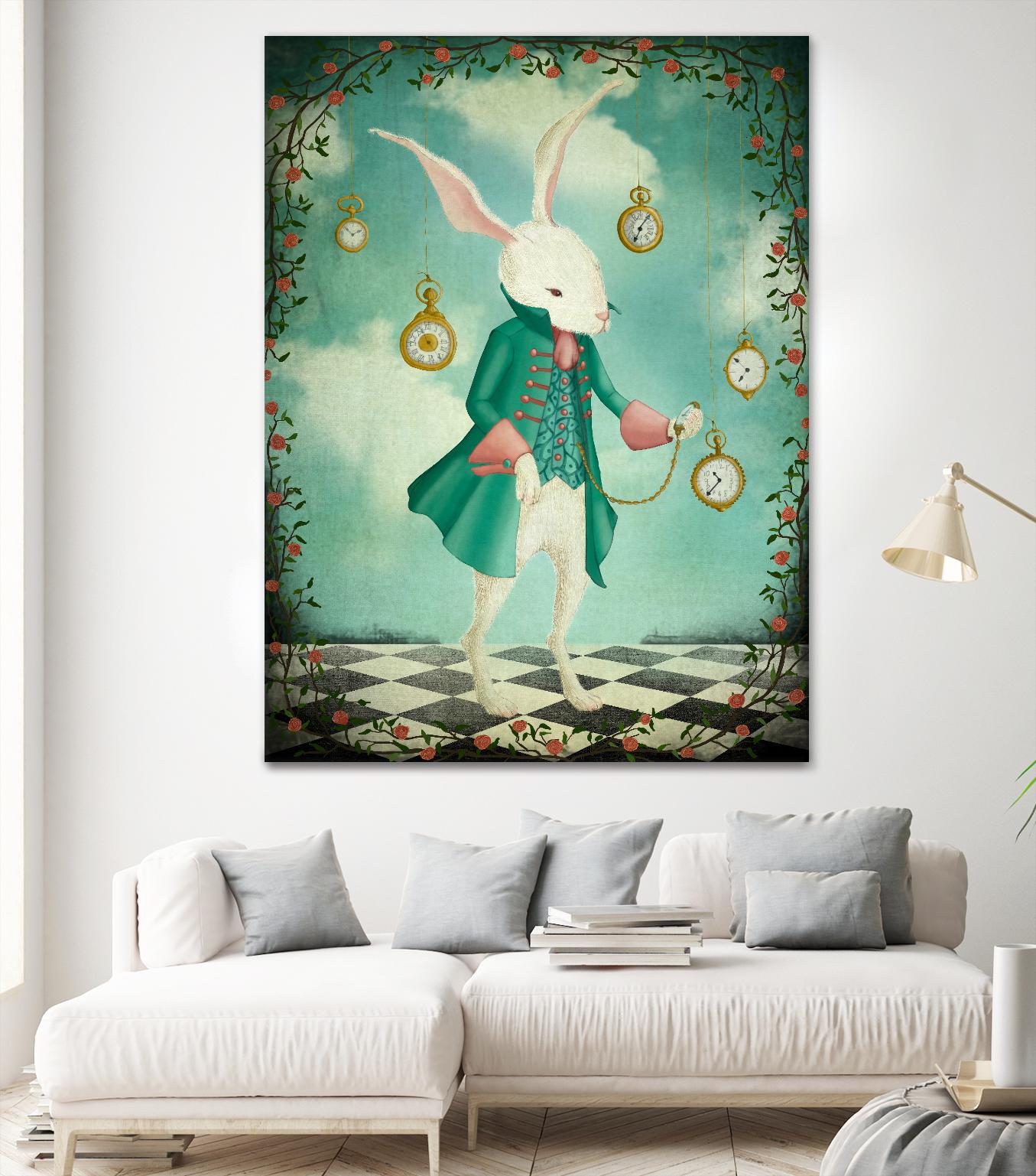 The White Rabbit by Maja Lindberg on GIANT ART - multicolor urban/pop surrealism; children