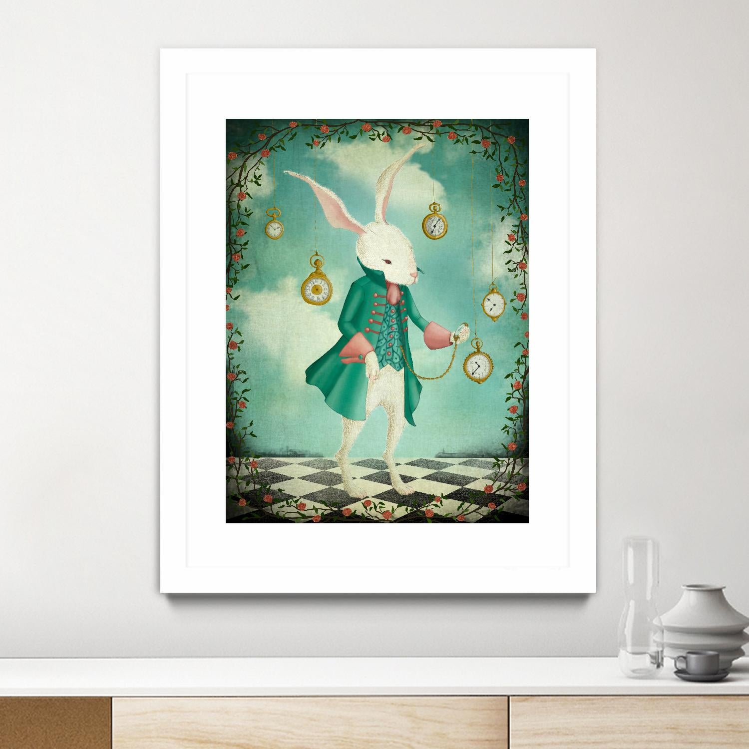 The White Rabbit by Maja Lindberg on GIANT ART - multicolor urban/pop surrealism; children