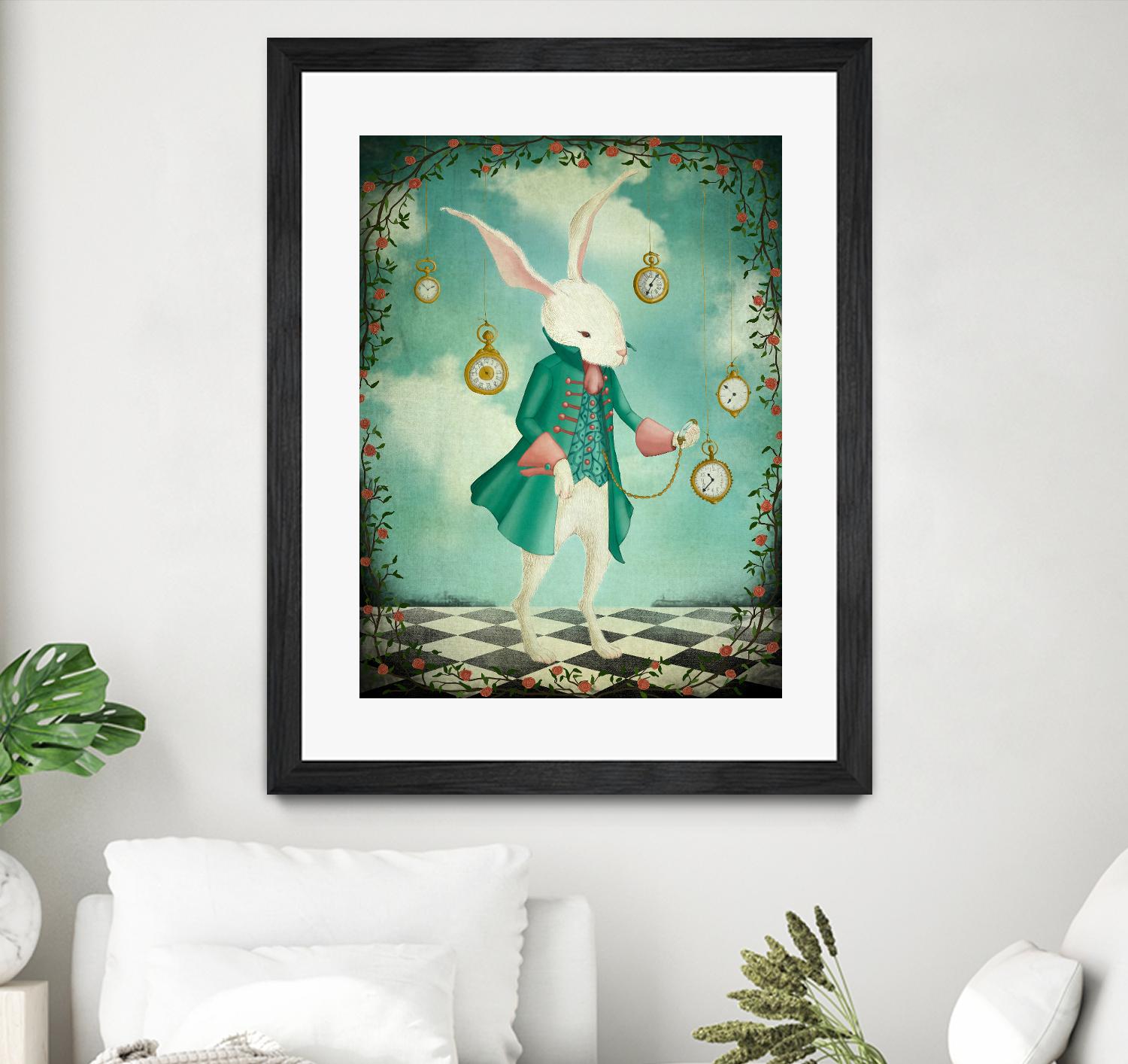 The White Rabbit by Maja Lindberg on GIANT ART - multicolor urban/pop surrealism; children