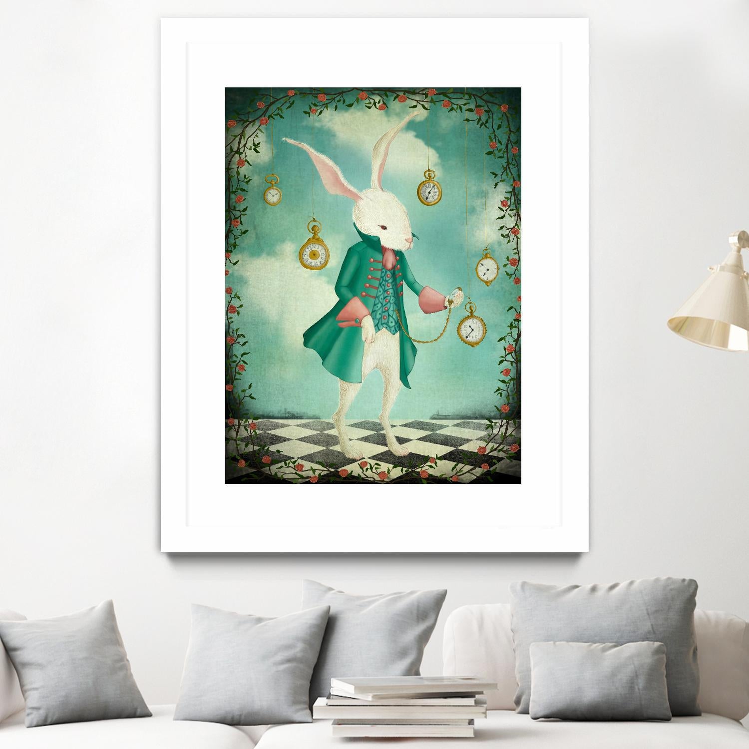 The White Rabbit by Maja Lindberg on GIANT ART - multicolor urban/pop surrealism; children