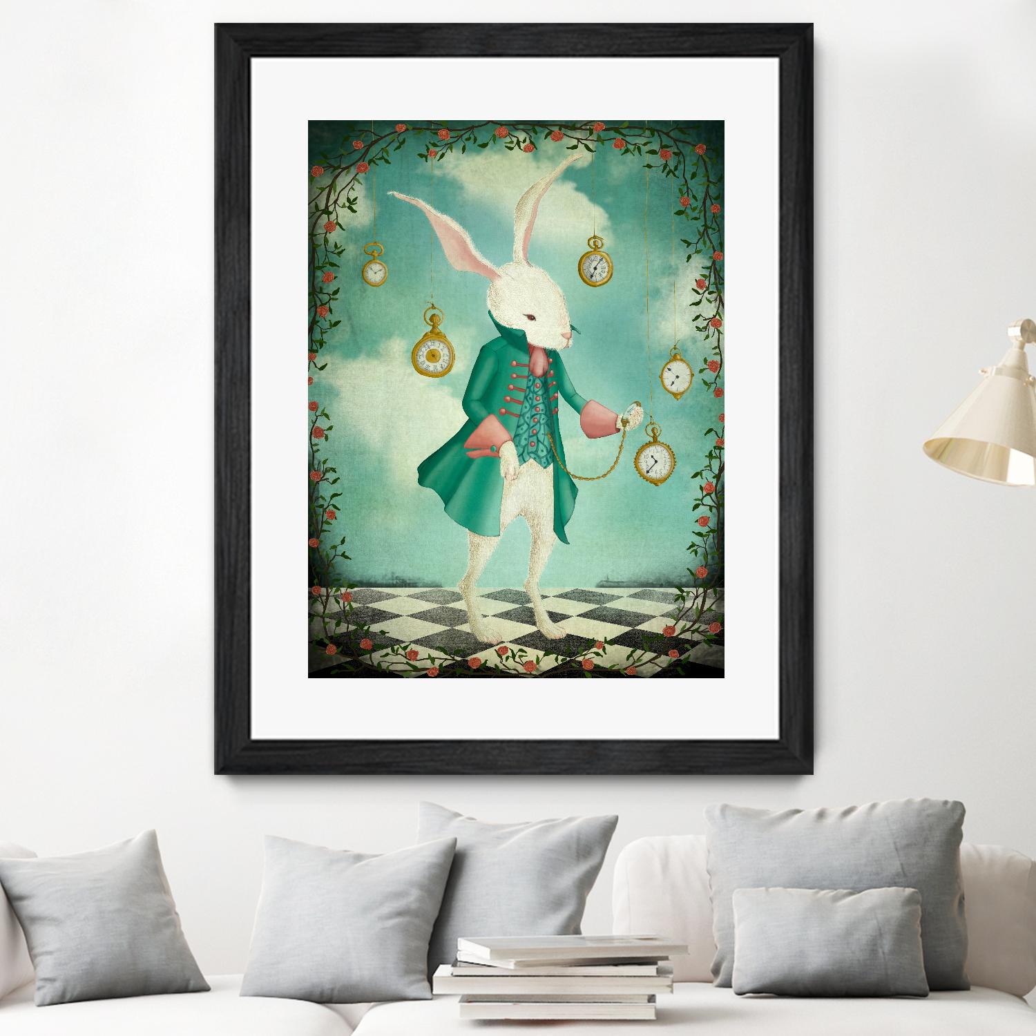 The White Rabbit by Maja Lindberg on GIANT ART - multicolor urban/pop surrealism; children