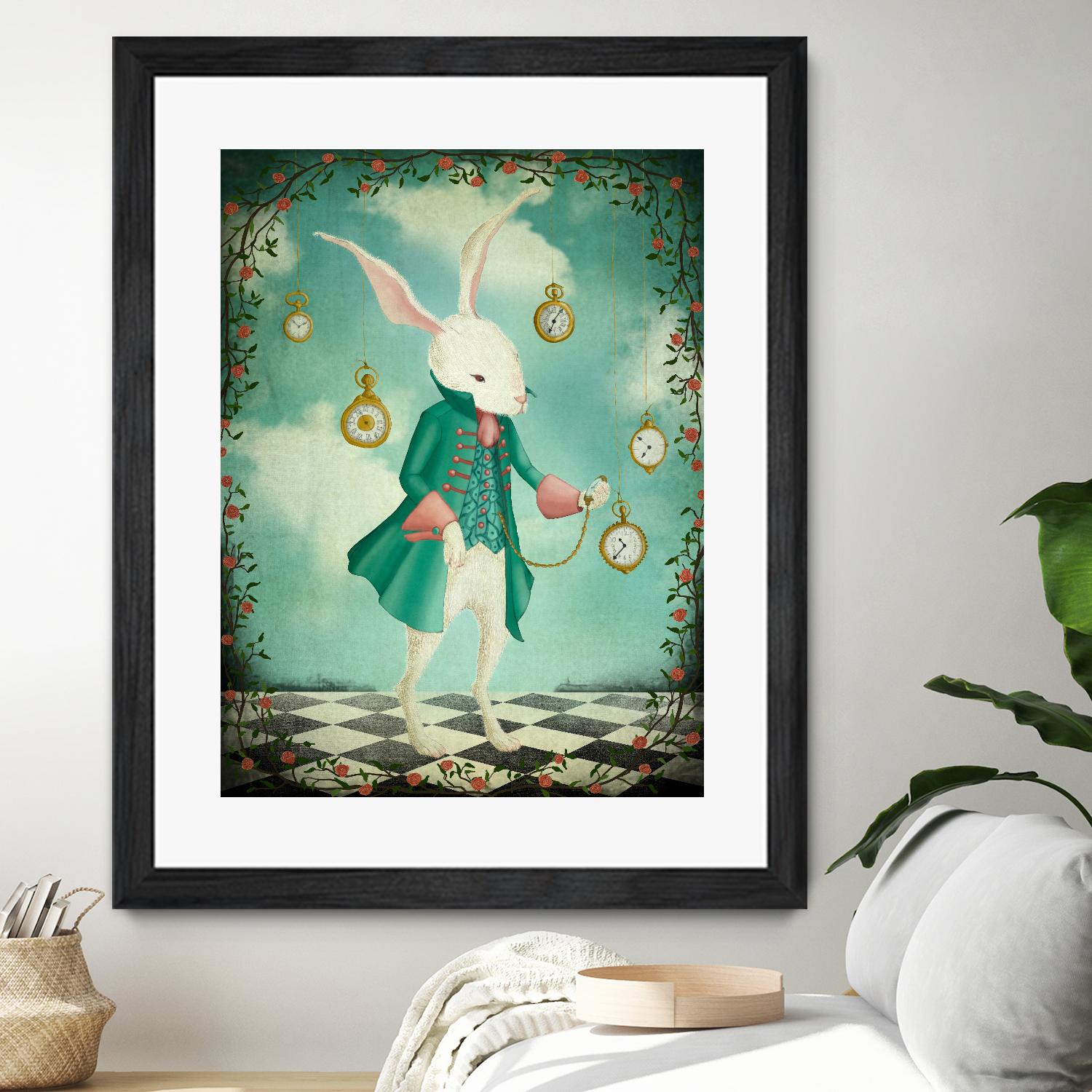 The White Rabbit by Maja Lindberg on GIANT ART - multicolor urban/pop surrealism; children