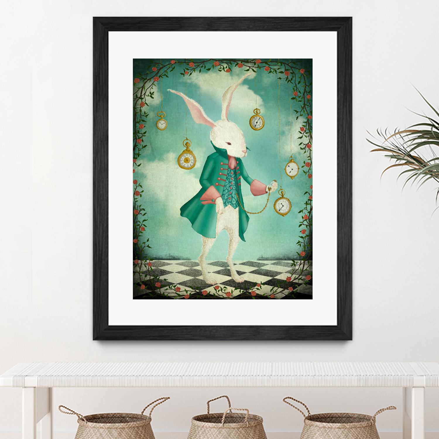 The White Rabbit by Maja Lindberg on GIANT ART - multicolor urban/pop surrealism; children