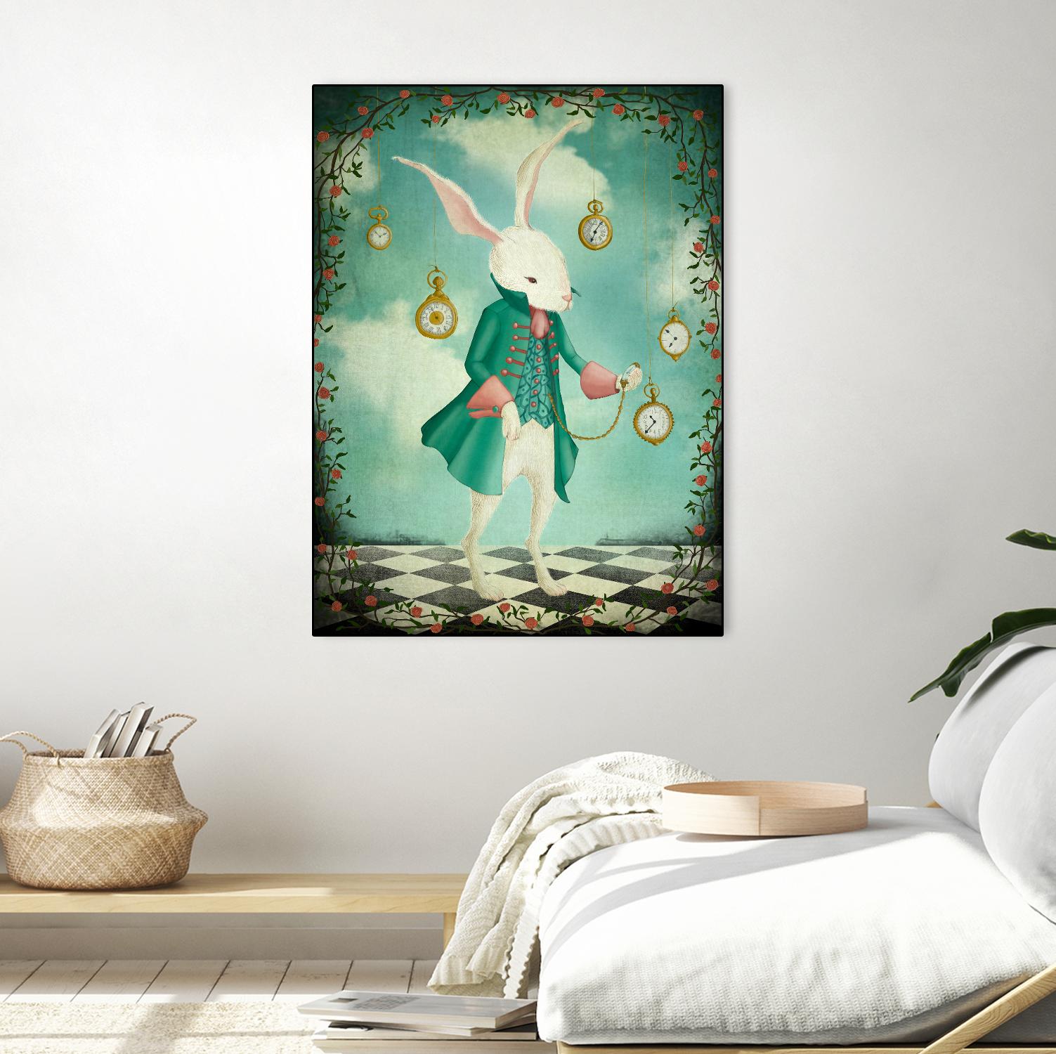 The White Rabbit by Maja Lindberg on GIANT ART - multicolor urban/pop surrealism; children