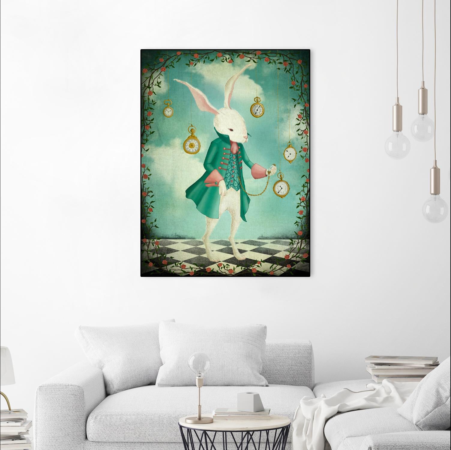 The White Rabbit by Maja Lindberg on GIANT ART - multicolor urban/pop surrealism; children