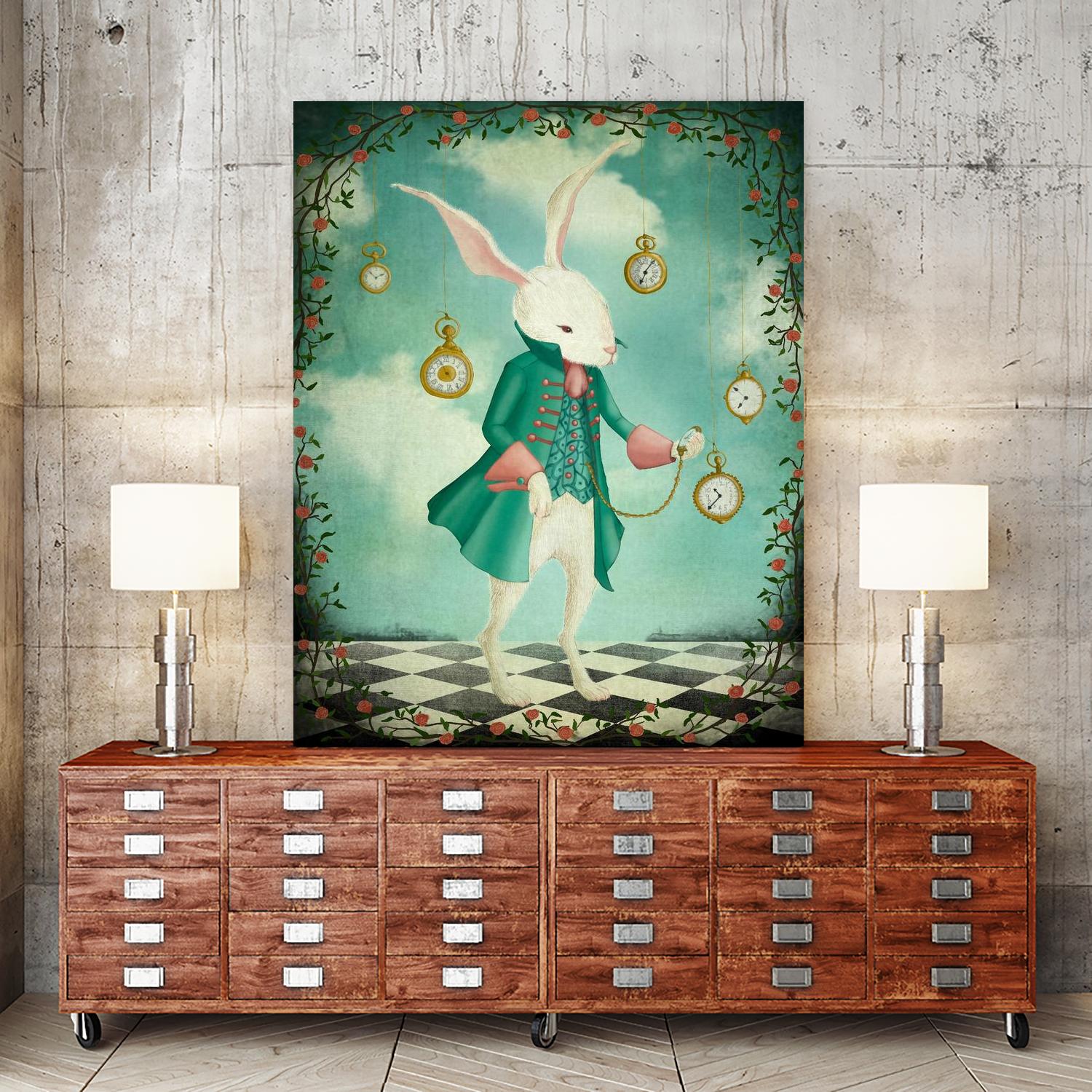 The White Rabbit by Maja Lindberg on GIANT ART - multicolor urban/pop surrealism; children