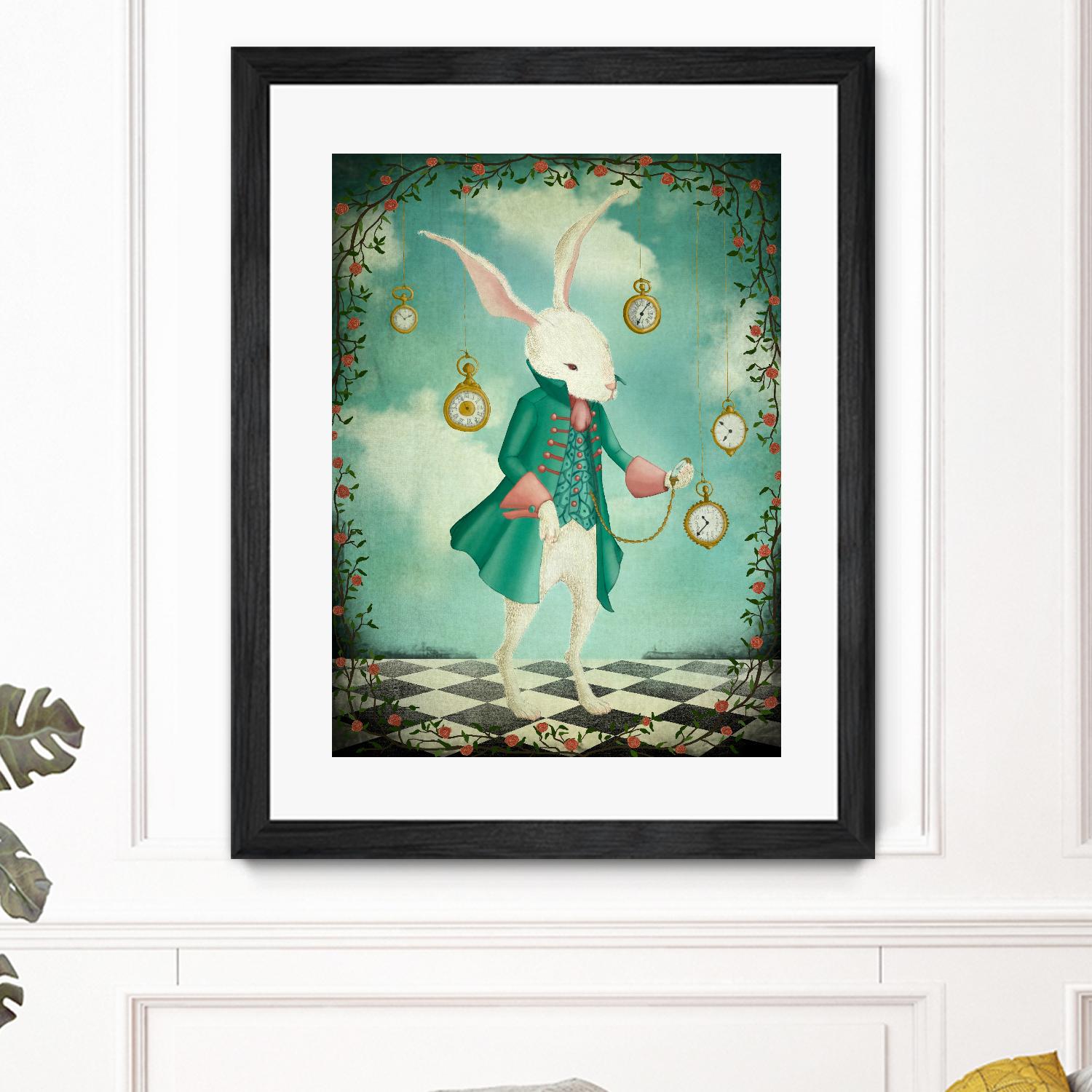 The White Rabbit by Maja Lindberg on GIANT ART - multicolor urban/pop surrealism; children