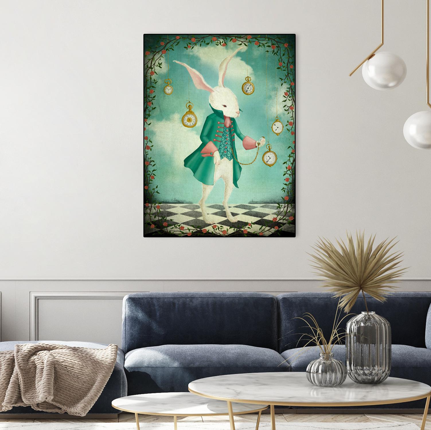 The White Rabbit by Maja Lindberg on GIANT ART - multicolor urban/pop surrealism; children