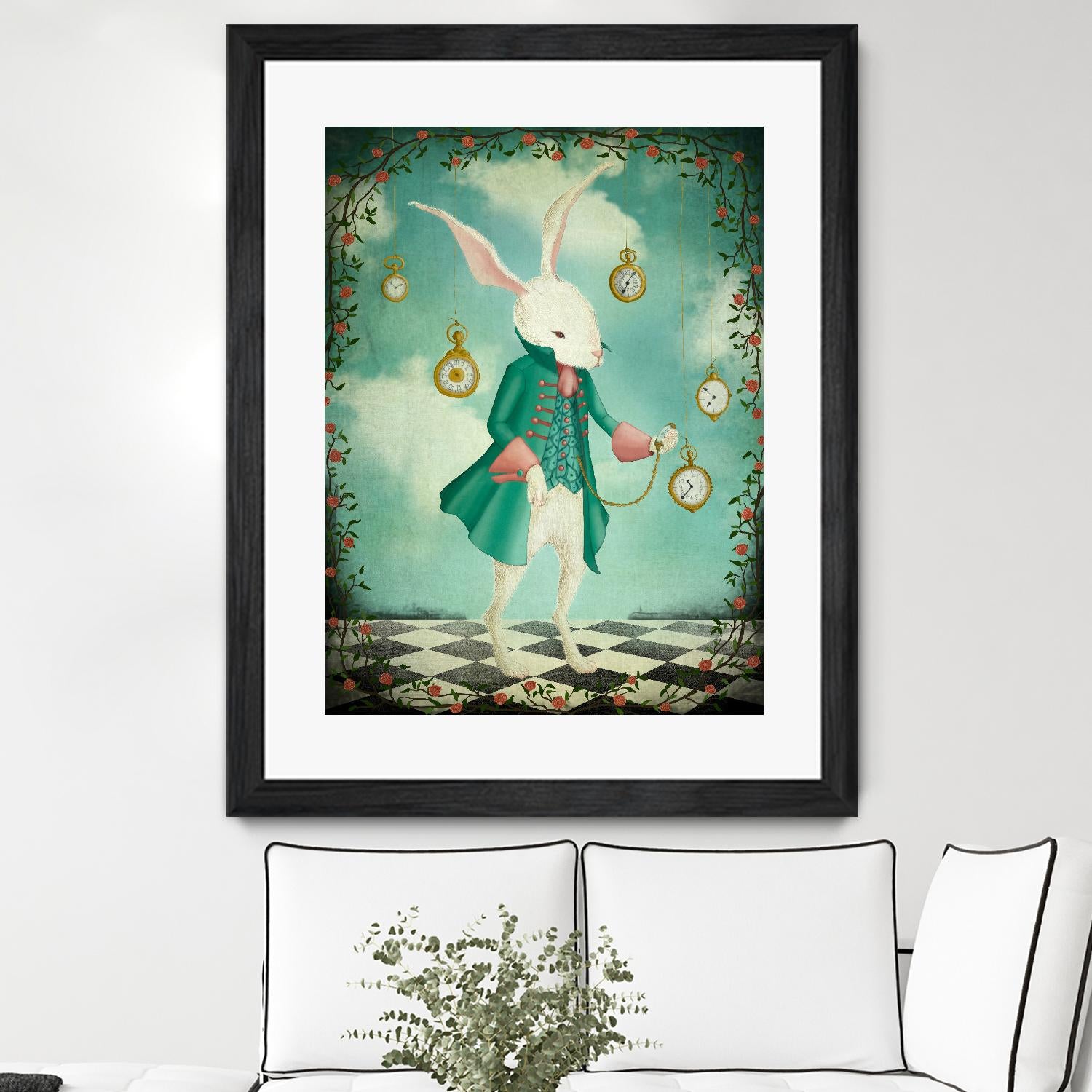 The White Rabbit by Maja Lindberg on GIANT ART - multicolor urban/pop surrealism; children