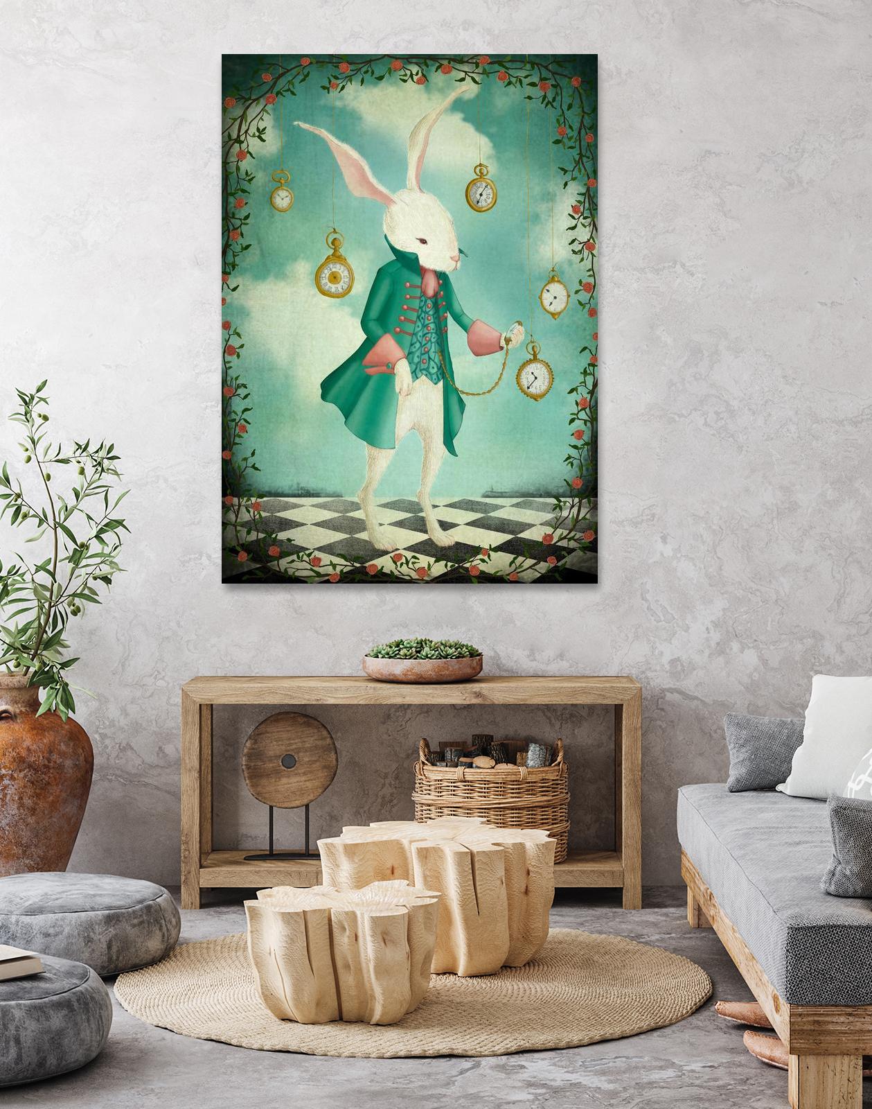 The White Rabbit by Maja Lindberg on GIANT ART - multicolor urban/pop surrealism; children