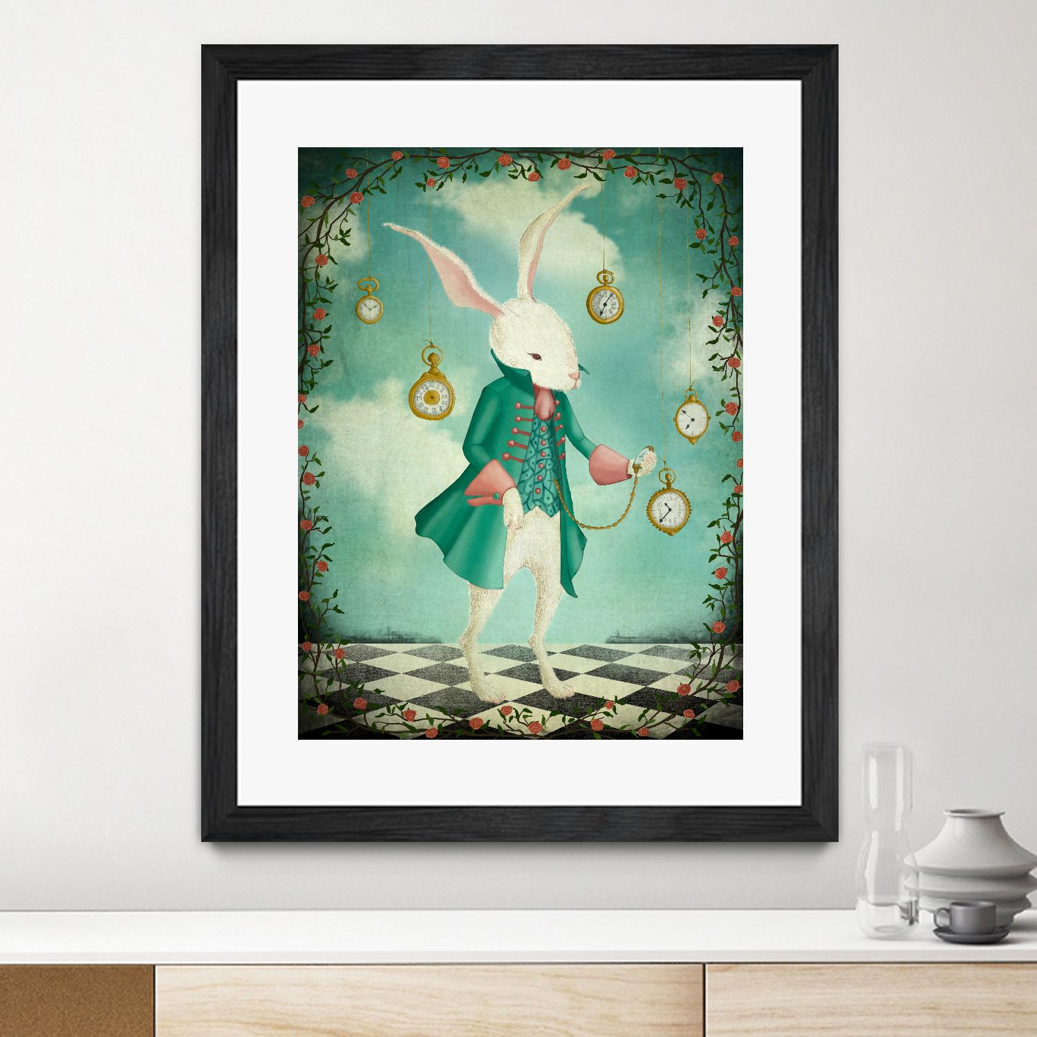 The White Rabbit by Maja Lindberg on GIANT ART - multicolor urban/pop surrealism; children