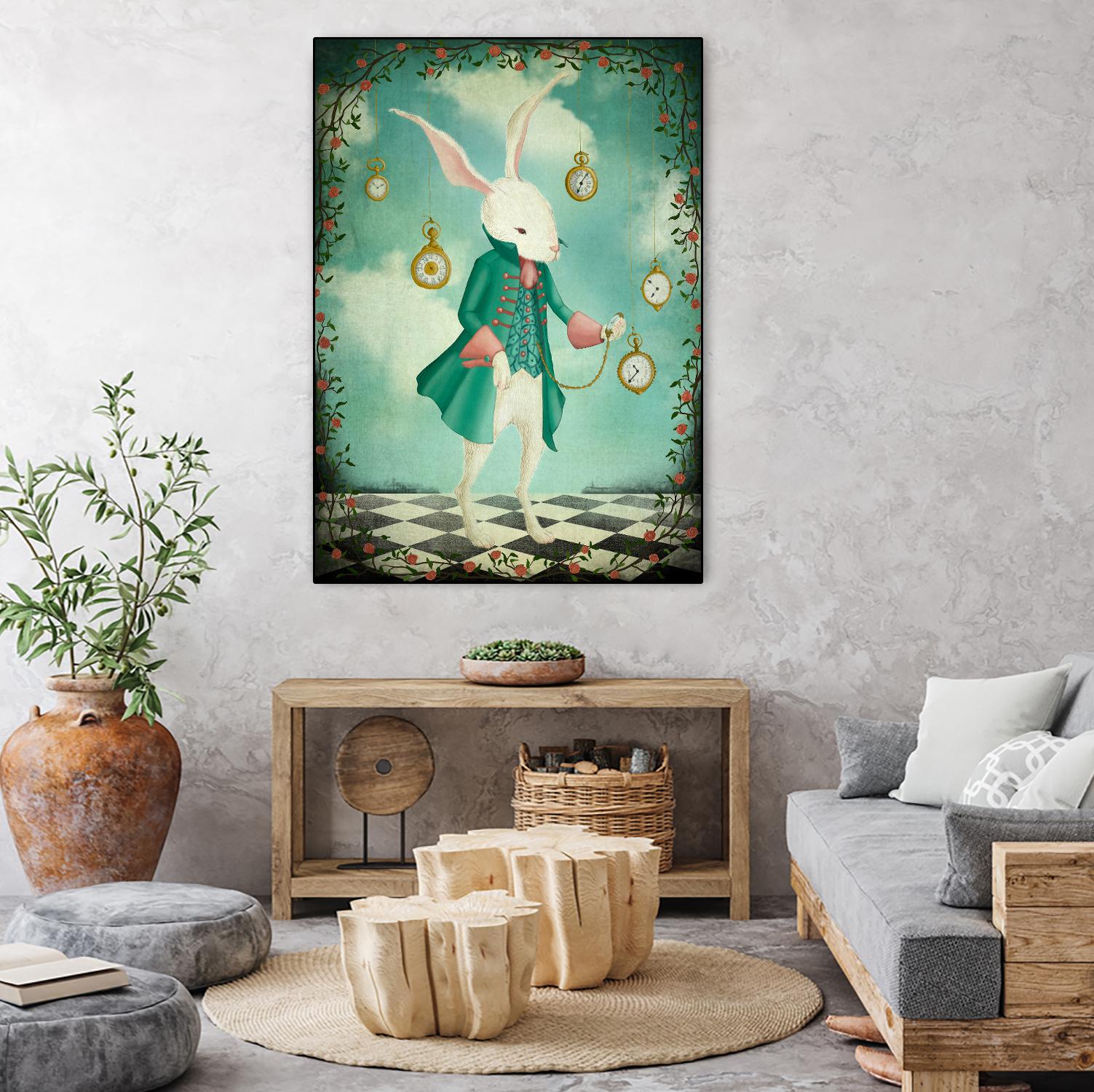 The White Rabbit by Maja Lindberg on GIANT ART - multicolor urban/pop surrealism; children