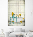 Bath Time by Maja Lindberg on GIANT ART - multicolor urban/pop surrealism; children