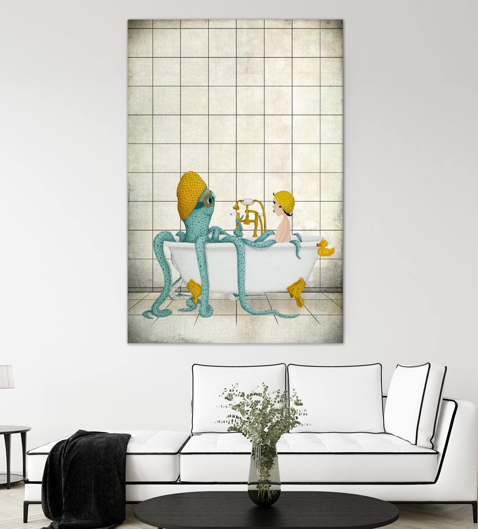 Bath Time by Maja Lindberg on GIANT ART - multicolor urban/pop surrealism; children