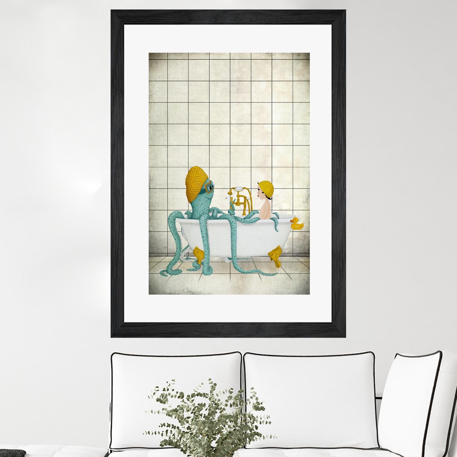 Bath Time by Maja Lindberg on GIANT ART - multicolor urban/pop surrealism; children