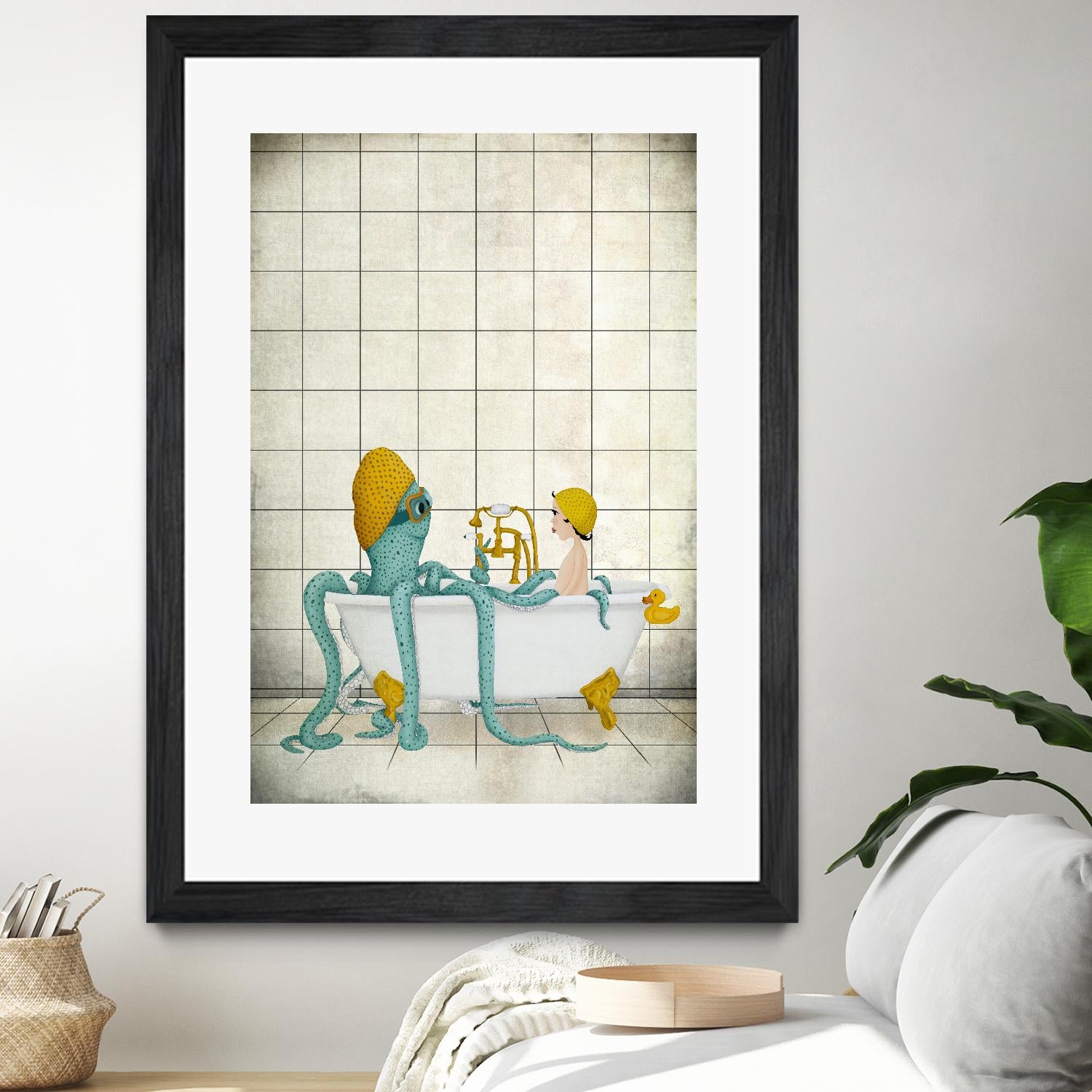 Bath Time by Maja Lindberg on GIANT ART - multicolor urban/pop surrealism; children