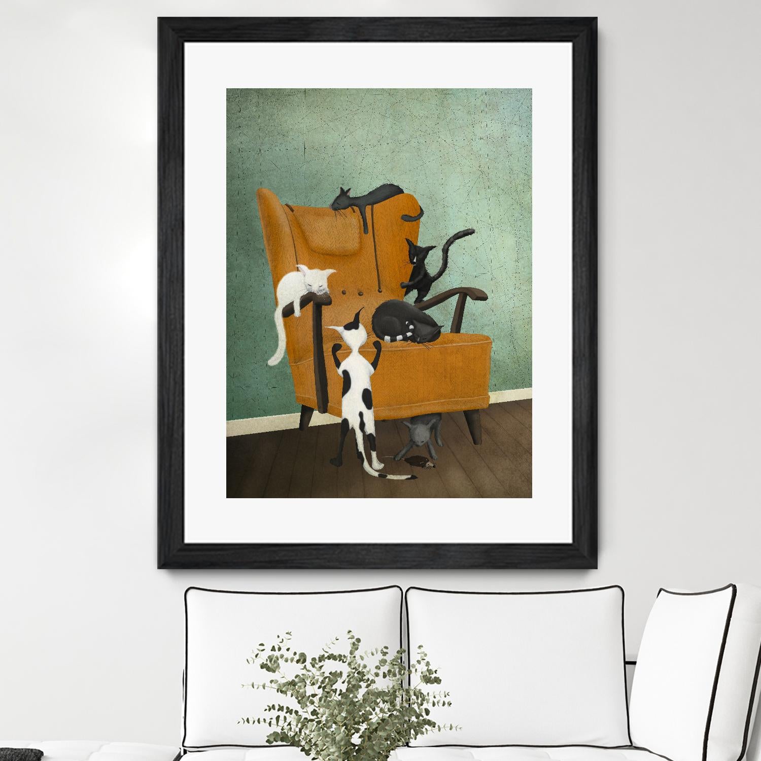 Catlife by Maja Lindberg on GIANT ART - multicolor urban/pop surrealism; animals; children