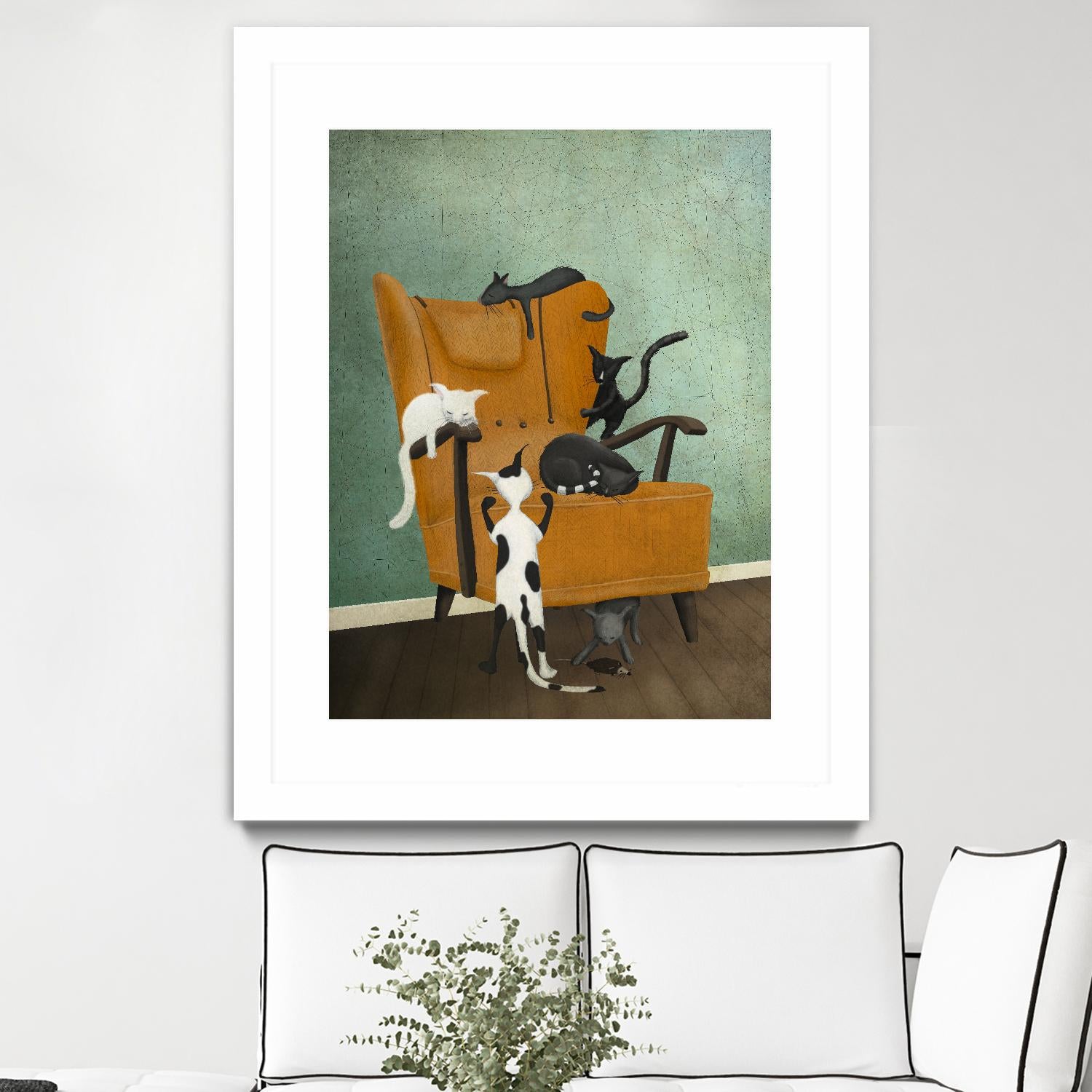 Catlife by Maja Lindberg on GIANT ART - multicolor urban/pop surrealism; animals; children