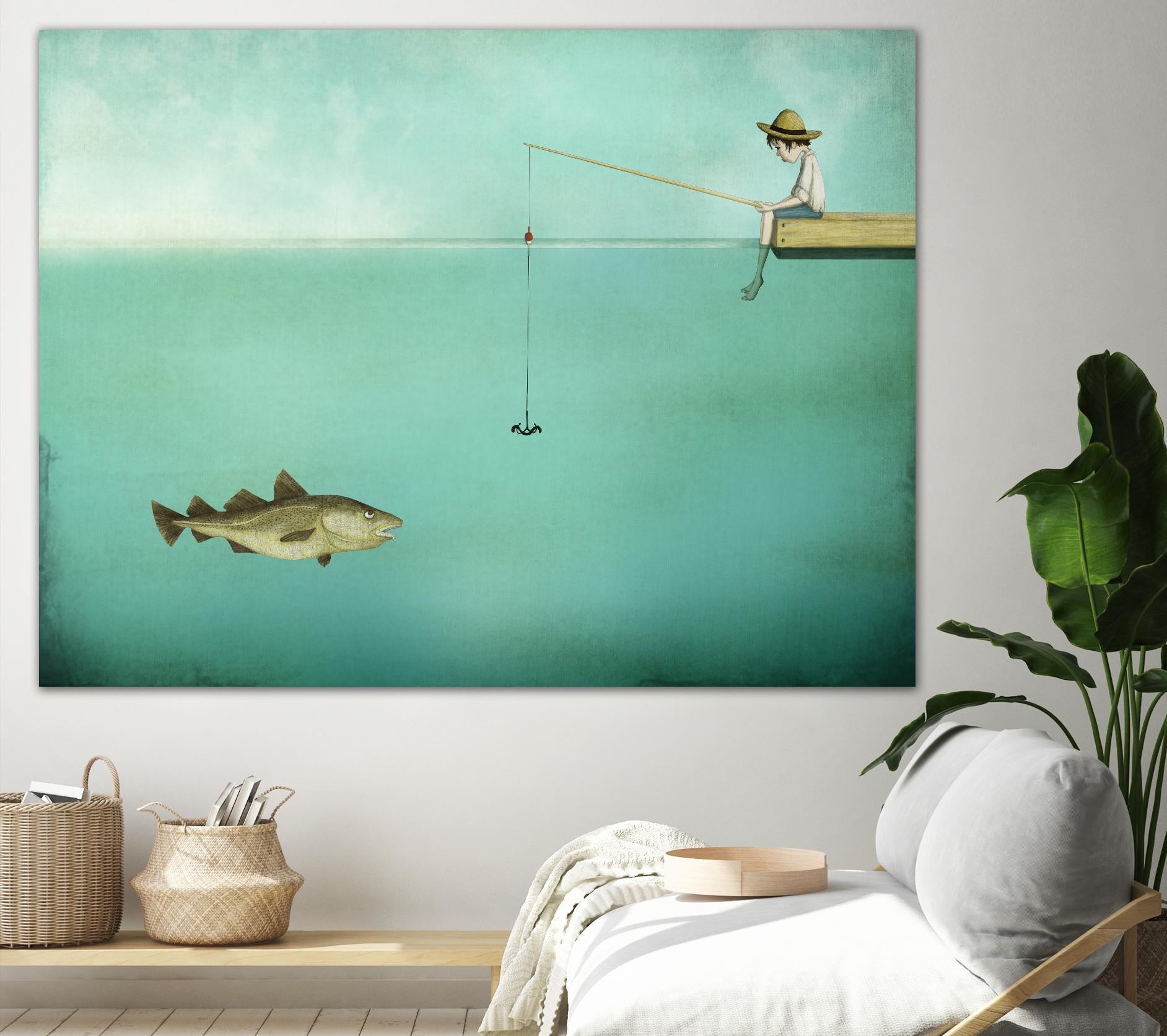 Fish by Maja Lindberg on GIANT ART - multicolor urban/pop surrealism; children