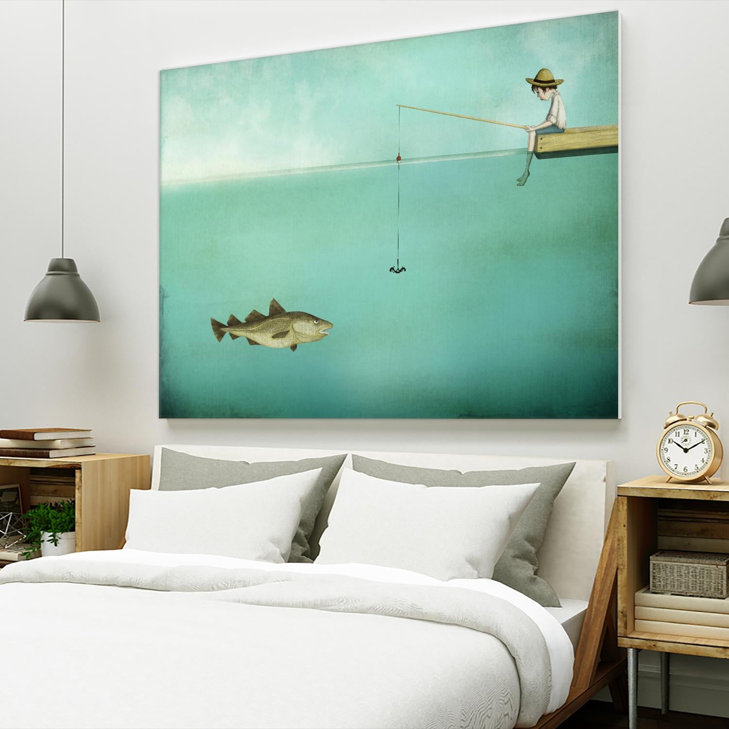 Fish by Maja Lindberg on GIANT ART - multicolor urban/pop surrealism; children