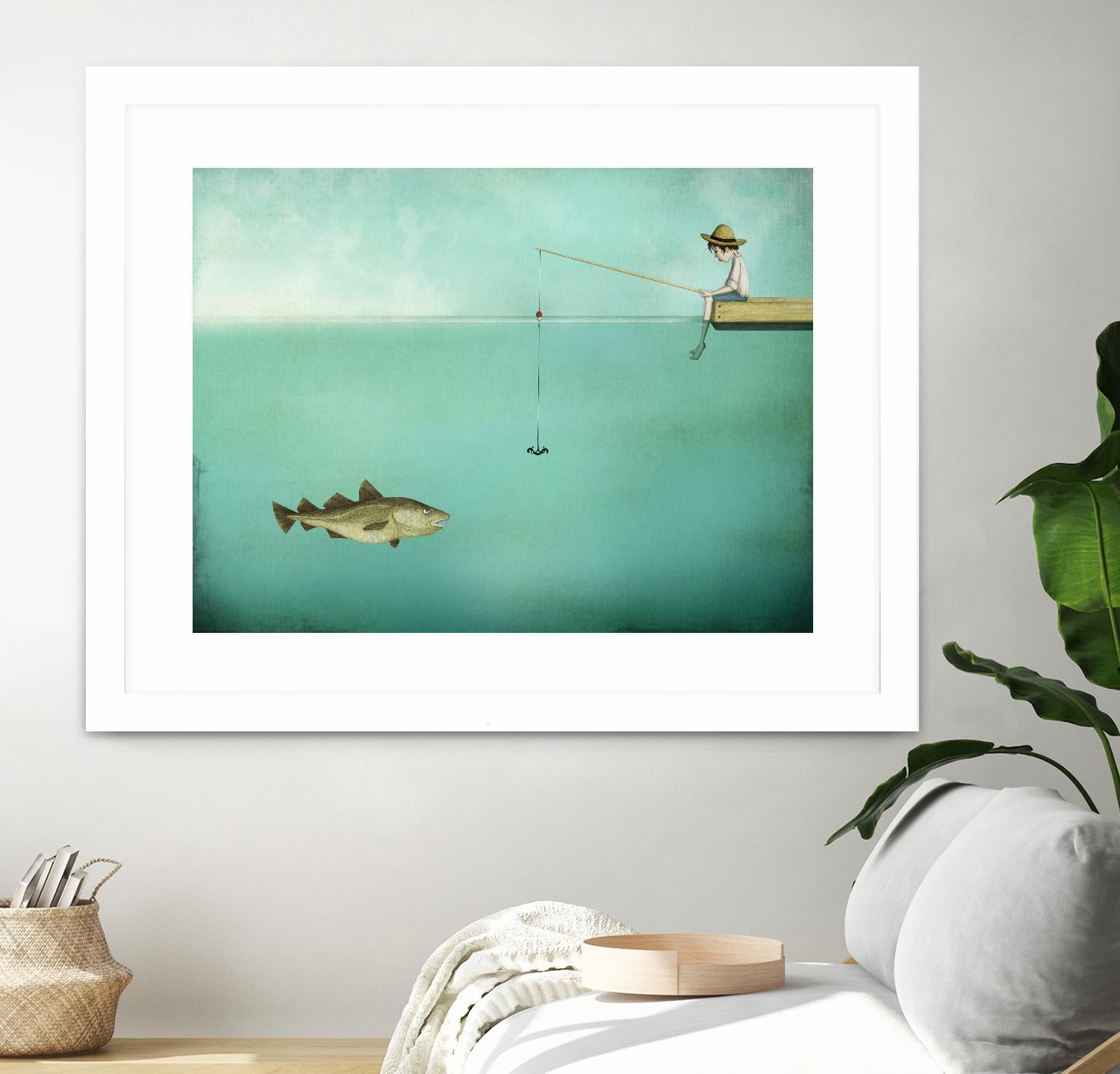 Fish by Maja Lindberg on GIANT ART - multicolor urban/pop surrealism; children