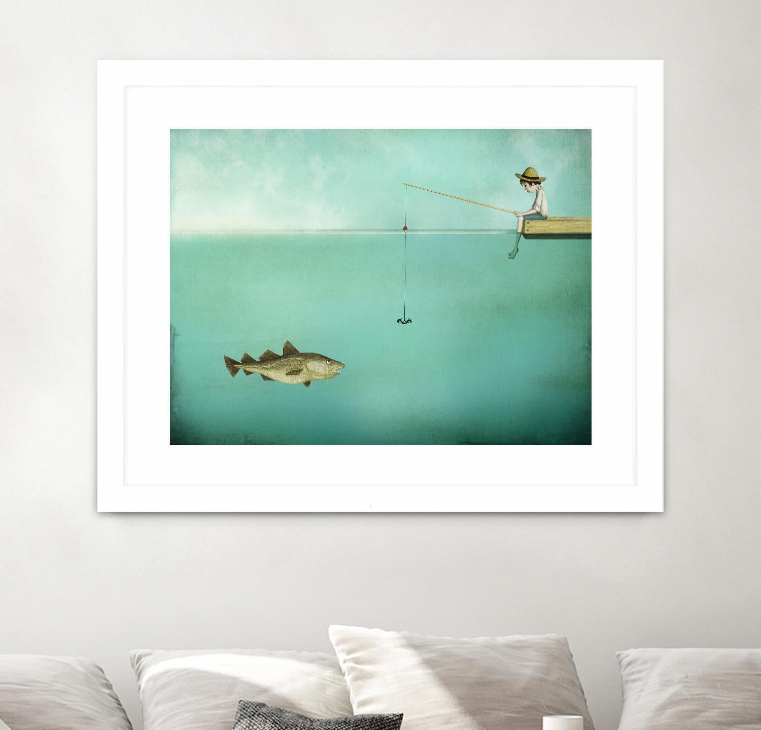 Fish by Maja Lindberg on GIANT ART - multicolor urban/pop surrealism; children