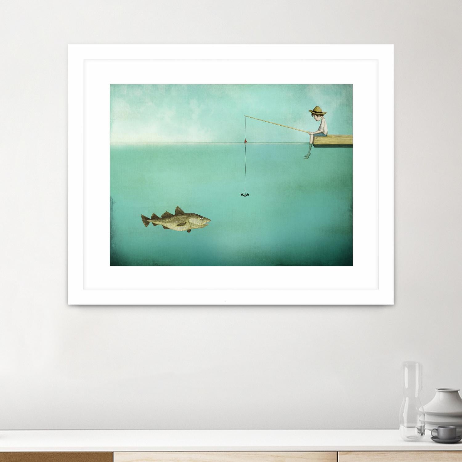 Fish by Maja Lindberg on GIANT ART - multicolor urban/pop surrealism; children