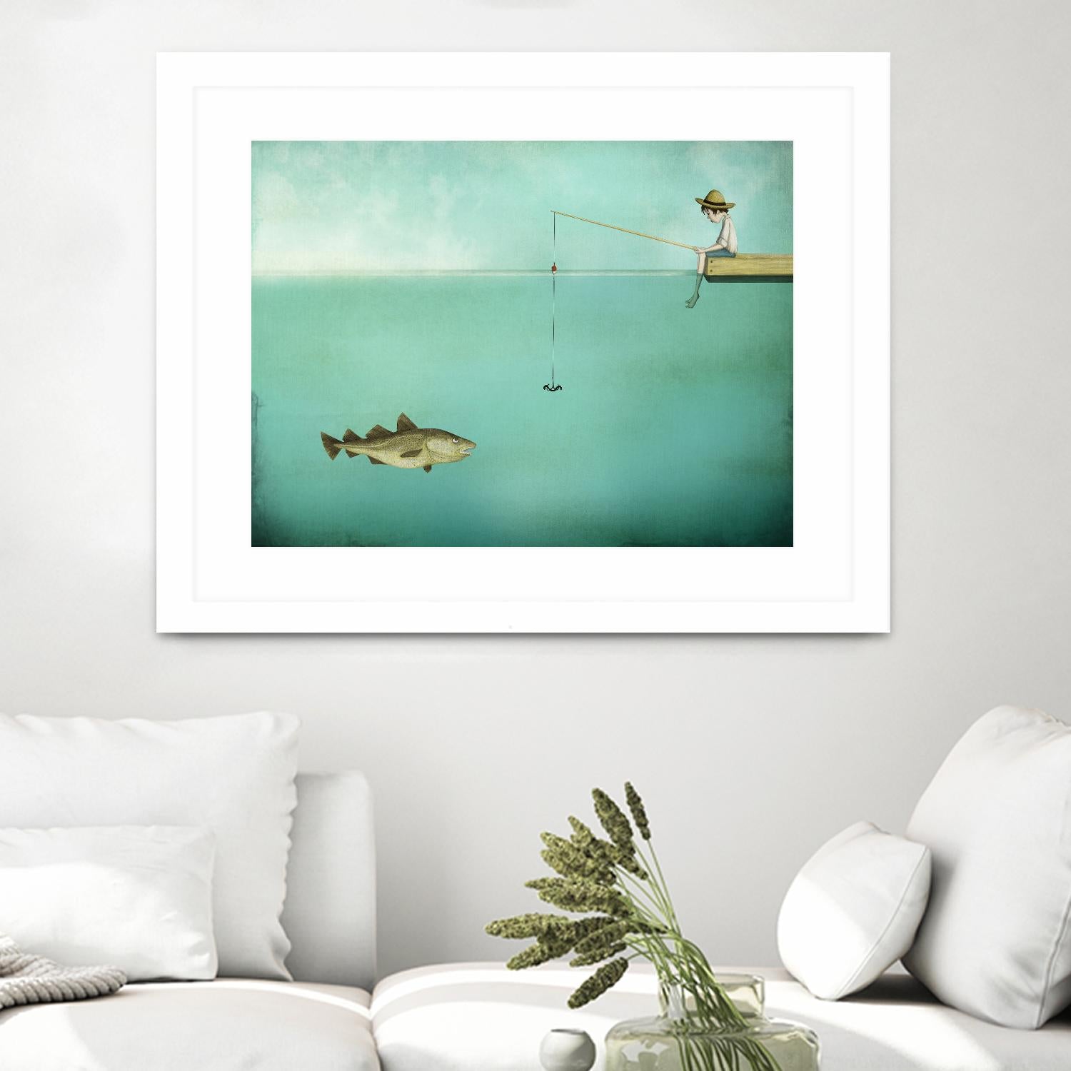 Fish by Maja Lindberg on GIANT ART - multicolor urban/pop surrealism; children