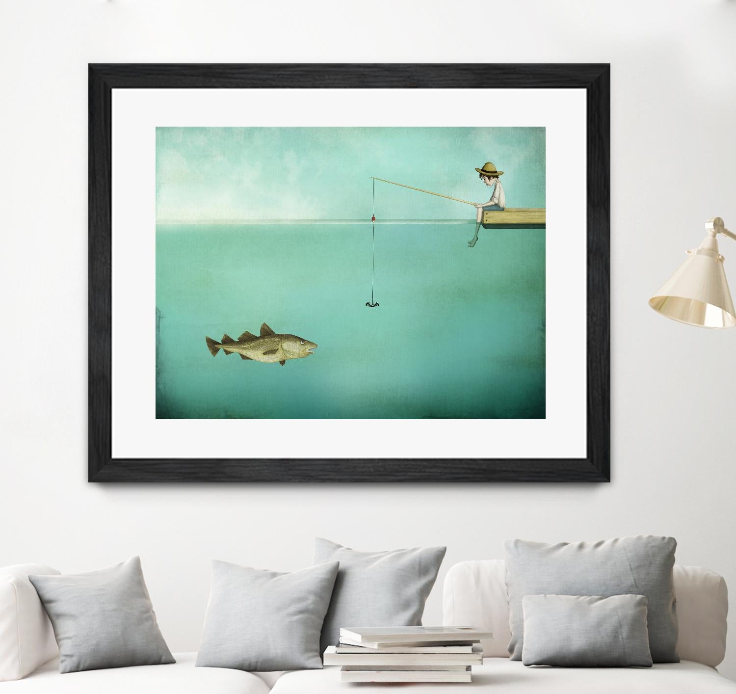 Fish by Maja Lindberg on GIANT ART - multicolor urban/pop surrealism; children