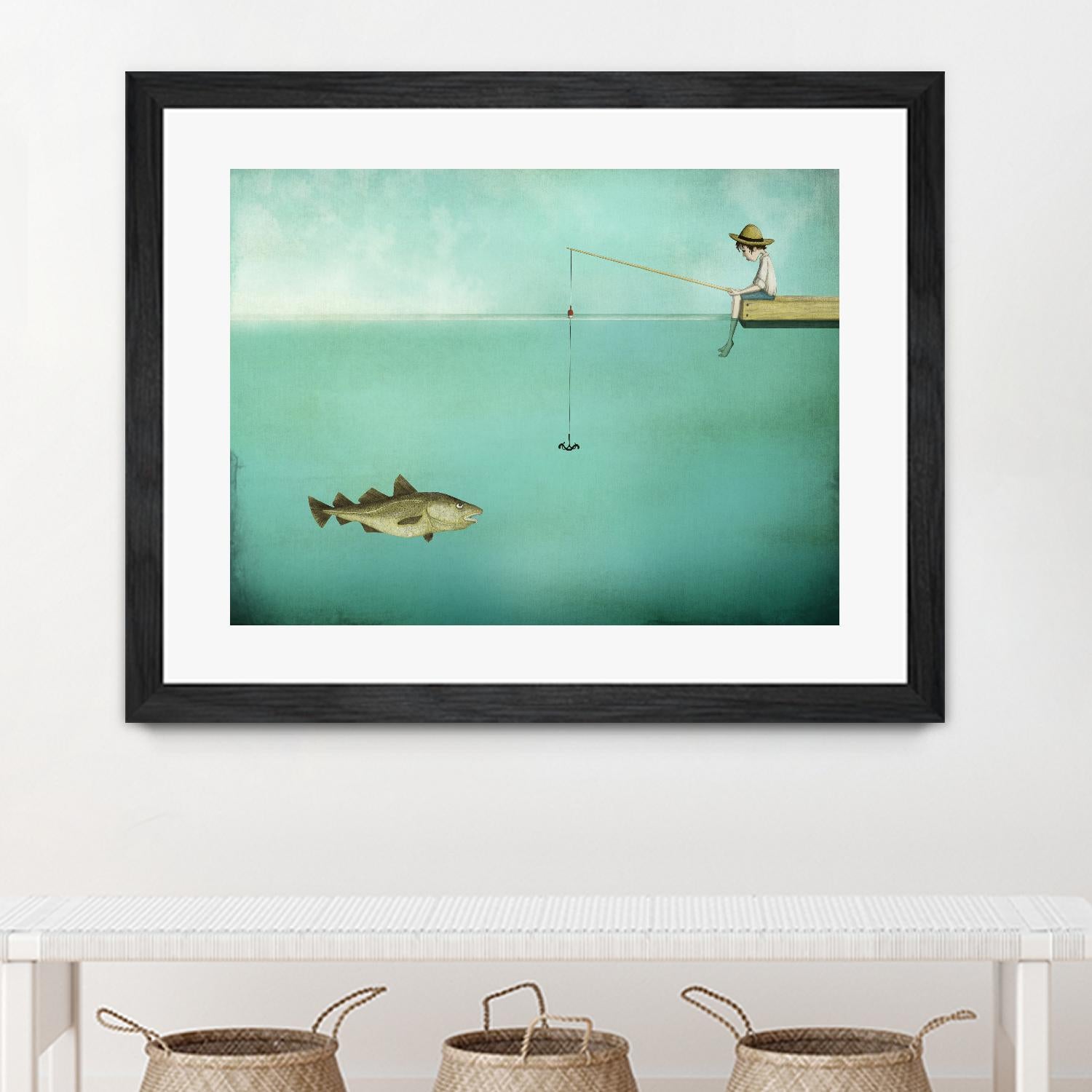 Fish by Maja Lindberg on GIANT ART - multicolor urban/pop surrealism; children