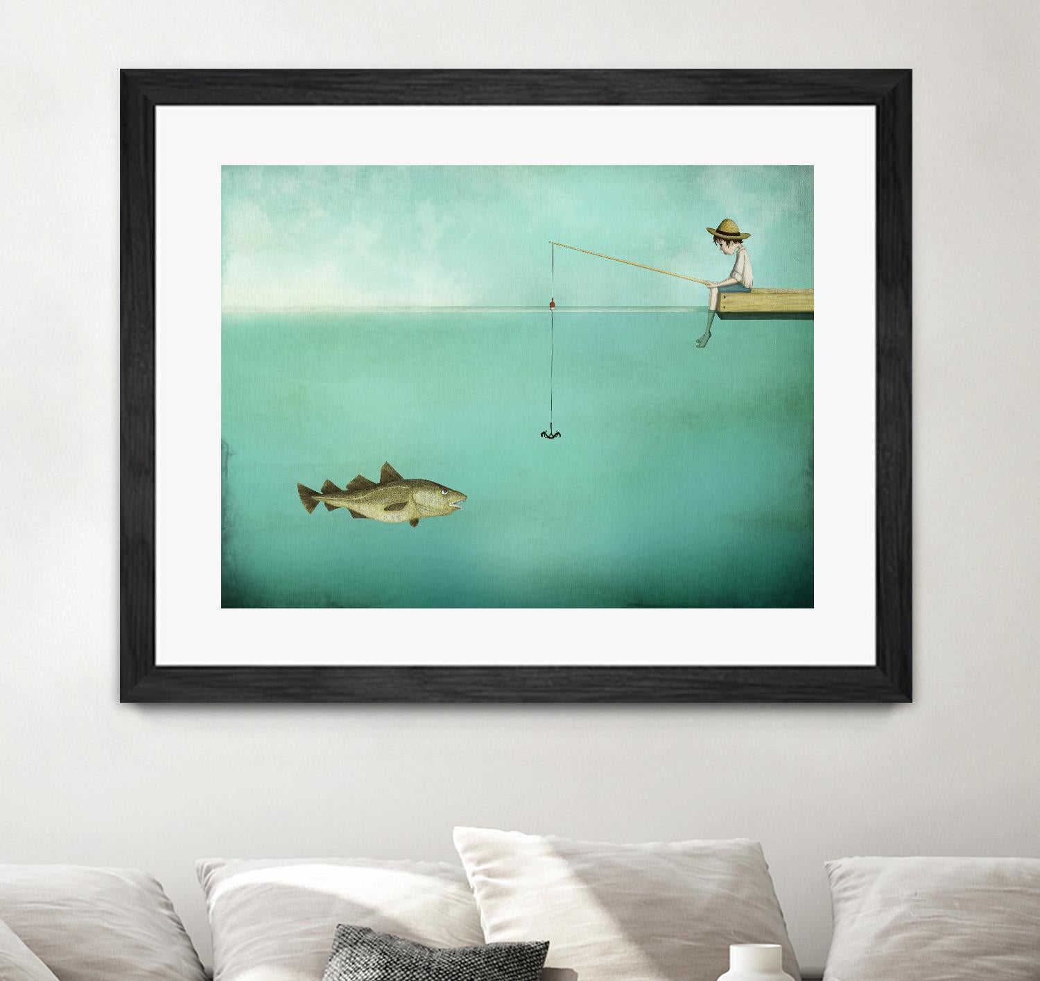 Fish by Maja Lindberg on GIANT ART - multicolor urban/pop surrealism; children