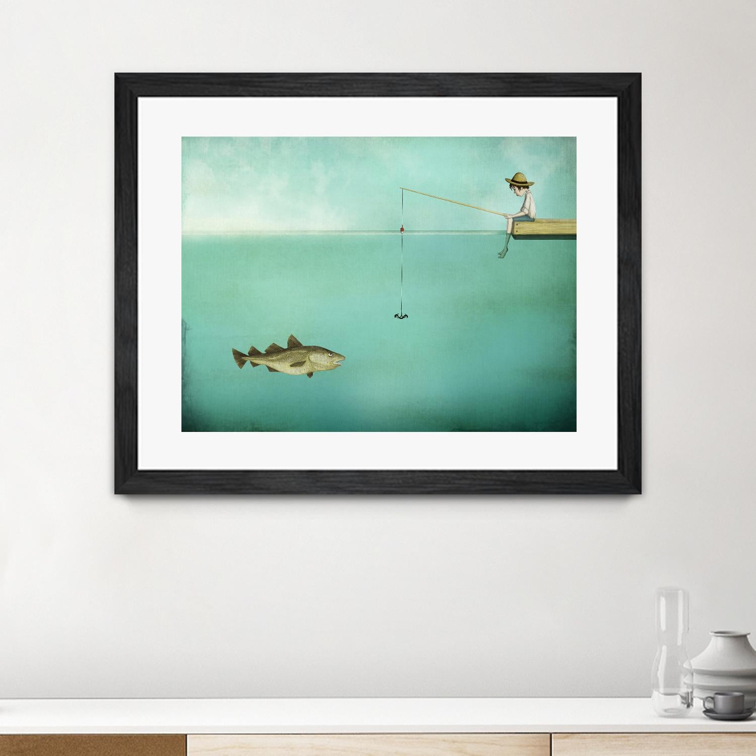 Fish by Maja Lindberg on GIANT ART - multicolor urban/pop surrealism; children