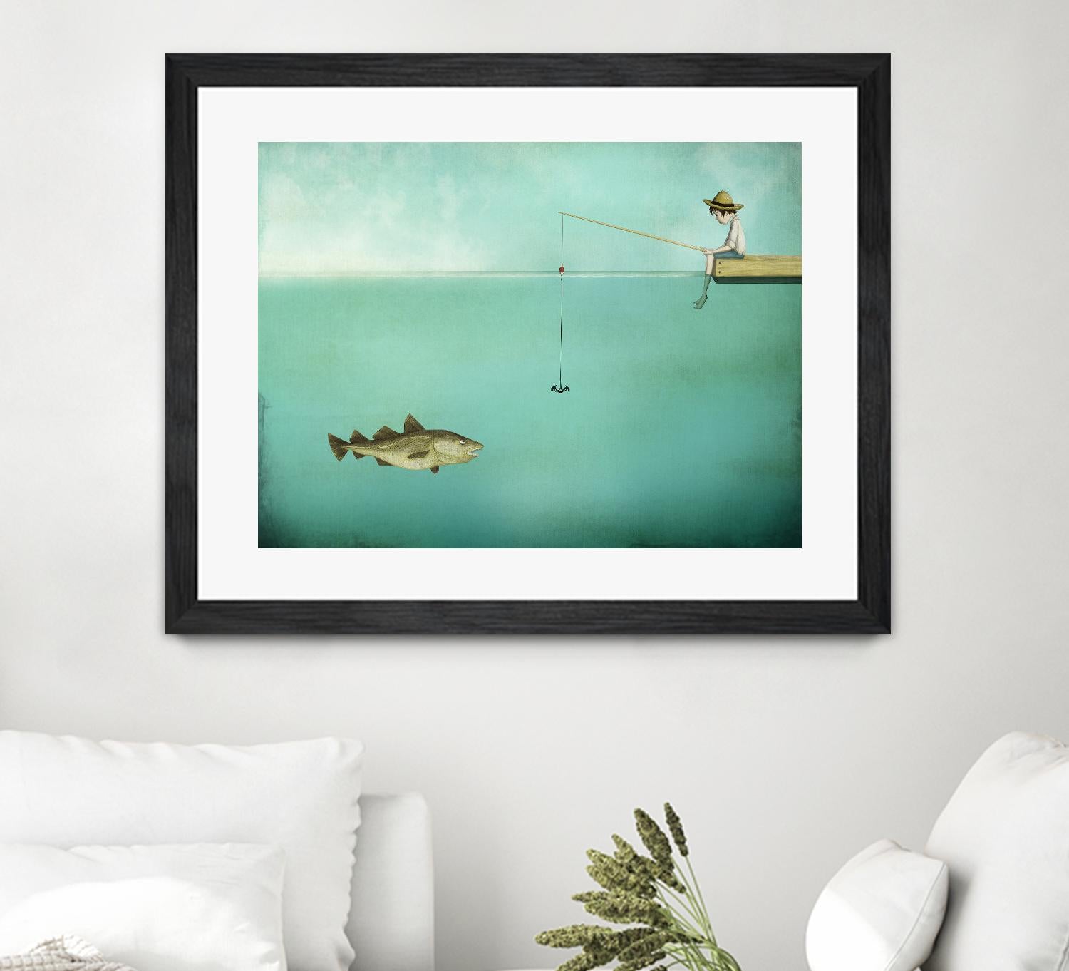 Fish by Maja Lindberg on GIANT ART - multicolor urban/pop surrealism; children