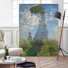 Woman with a Parasol - Madame Monet and Her Son, 1875 by Claude Monet on GIANT ART - museum museum