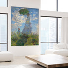 Woman with a Parasol - Madame Monet and Her Son, 1875 by Claude Monet on GIANT ART - museum museum