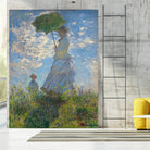 Woman with a Parasol - Madame Monet and Her Son, 1875 by Claude Monet on GIANT ART - museum museum