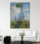 Woman with a Parasol - Madame Monet and Her Son, 1875 by Claude Monet on GIANT ART - museum museum