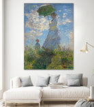 Woman with a Parasol - Madame Monet and Her Son, 1875 by Claude Monet on GIANT ART - museum museum