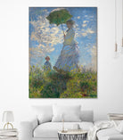 Woman with a Parasol - Madame Monet and Her Son, 1875 by Claude Monet on GIANT ART - museum museum