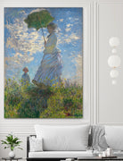 Woman with a Parasol - Madame Monet and Her Son, 1875 by Claude Monet on GIANT ART - museum museum