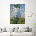 Woman with a Parasol - Madame Monet and Her Son, 1875 by Claude Monet on GIANT ART - museum museum