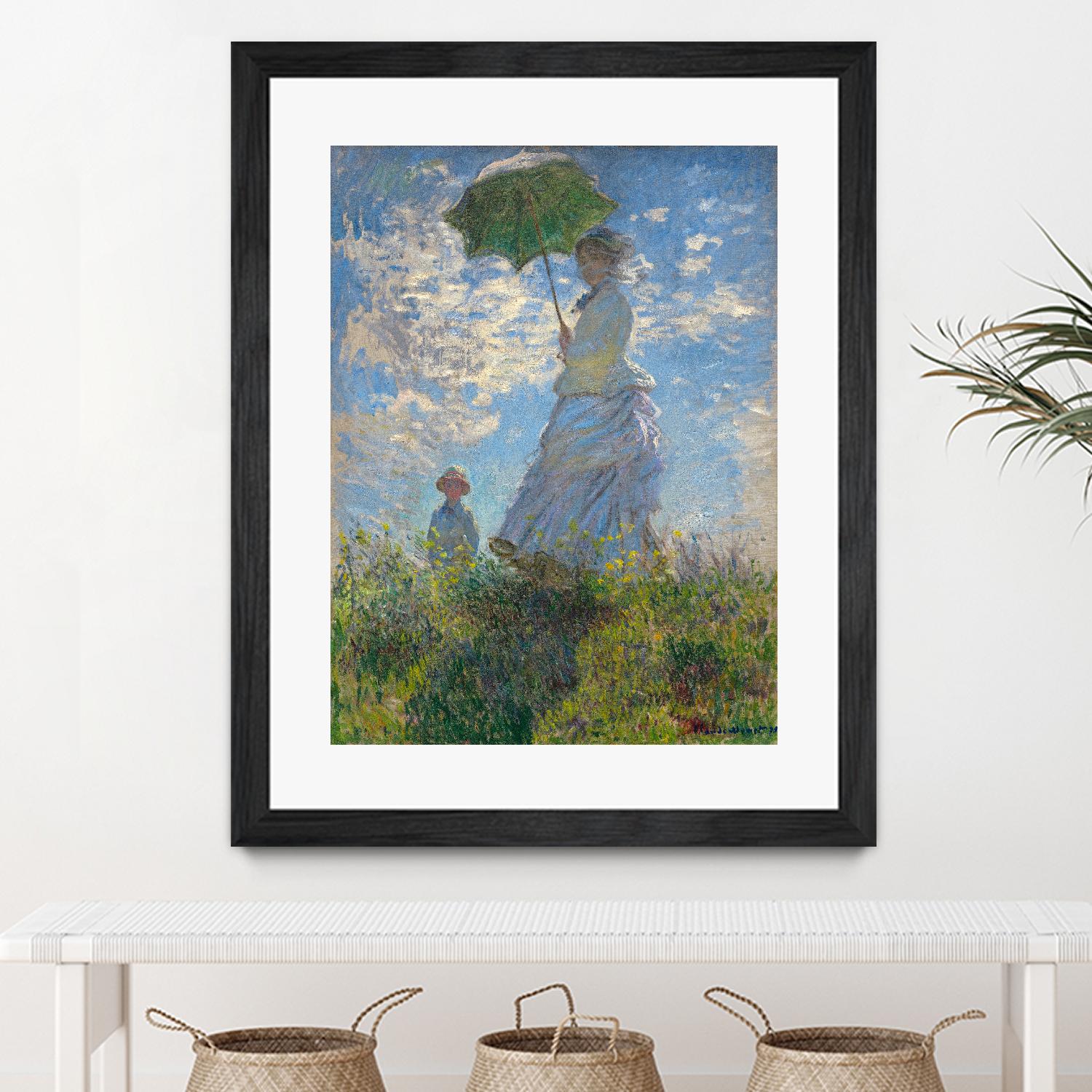 Woman with a Parasol - Madame Monet and Her Son, 1875 by Claude Monet on GIANT ART - masters museum