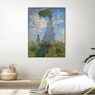 Woman with a Parasol - Madame Monet and Her Son, 1875 by Claude Monet on GIANT ART - museum museum